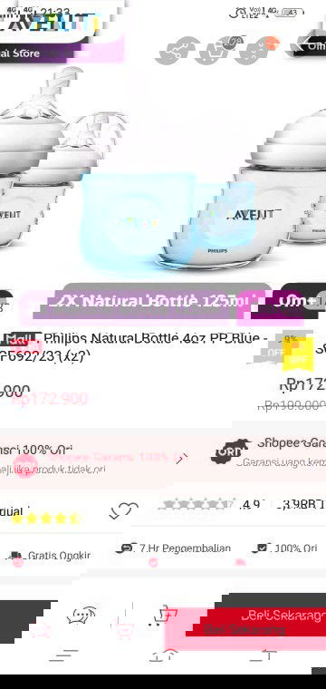 Jual botol susu philips avent