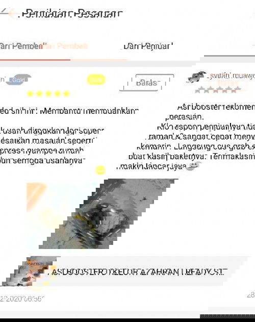 ASI BOOSTER KU SAMPAI SEKARANG