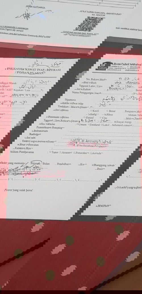 Mohon doa dan keihlasannya bunda