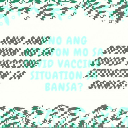 We want to hear your voice...