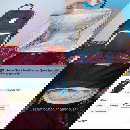 Jual Mama Choice Multi-Function Diaper Bag (Preloved)