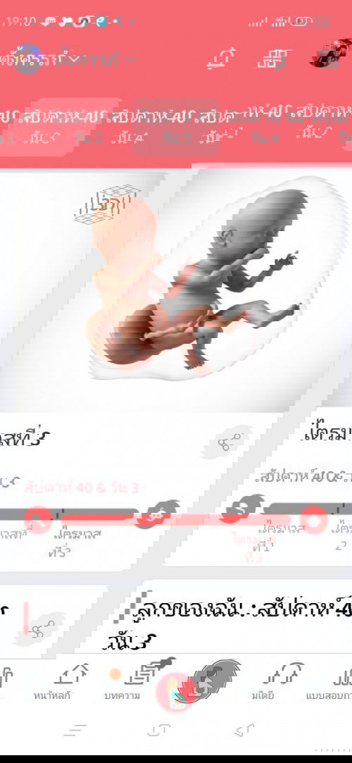 40W+3 สัปดาห์ แล้วคะ