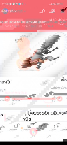 40W+3 สัปดาห์ แล้วคะ