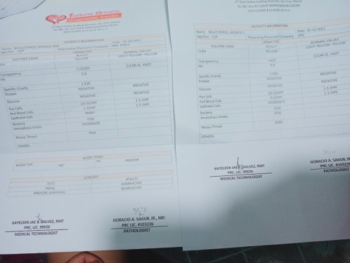 Pa check if wala na po akong uti or meron pa din