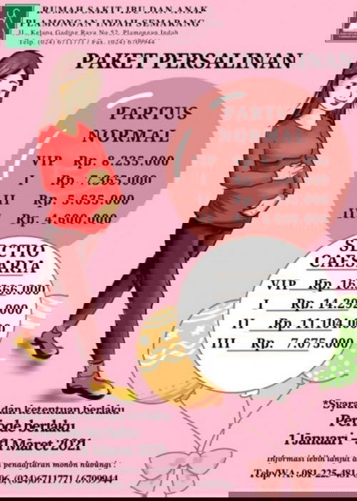 Biaya persalinan 2021 di Semarang