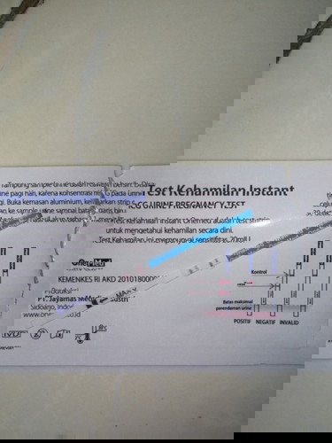 Mau tanya saya udah telat 1 bulan dan di tespek hasil nya gini. Ini beneran positif kan bun???