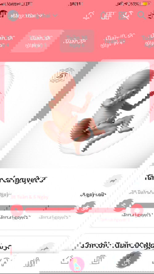 38w chờ một cơn đau đẻ