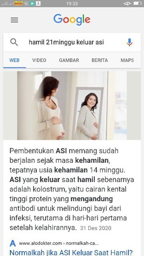 Hamil 20w 5D keluar Asi
