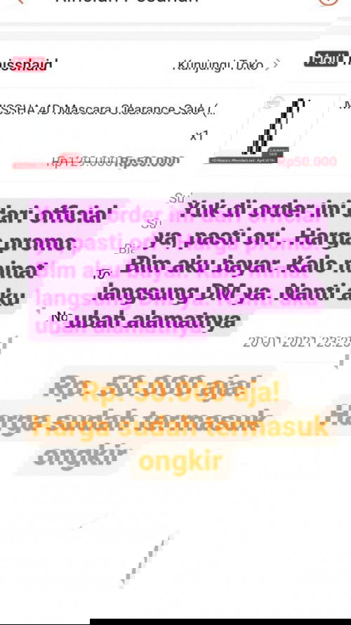 Yuk di order. Waktu terbatas ya bund. Stock 1