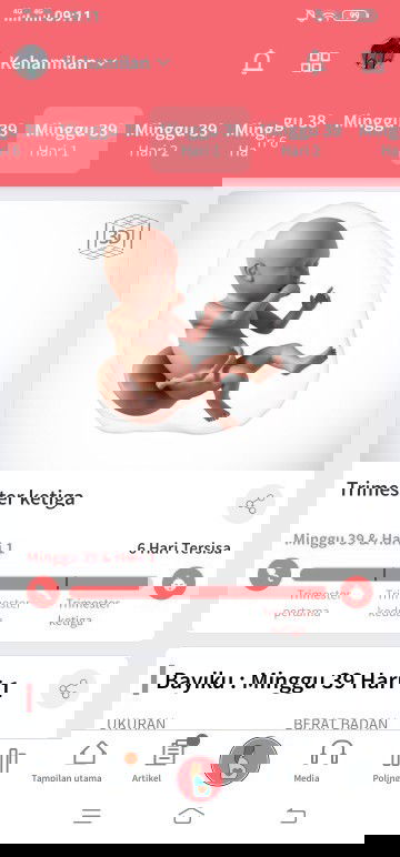 Dekat hpl tapi belum kontraksi
