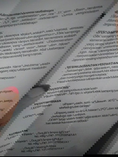 ODR sebagai resep mual