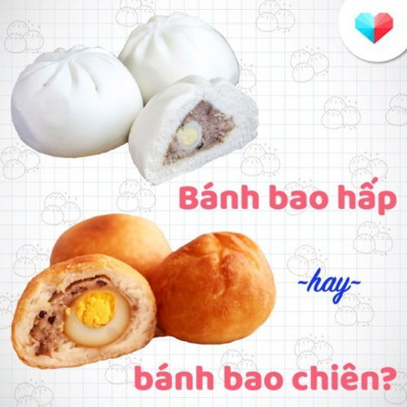 Bánh bao hấp hay bánh bao chiên