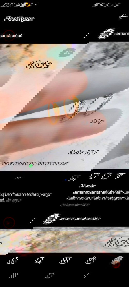 Berat maksimal anting untuk bayi