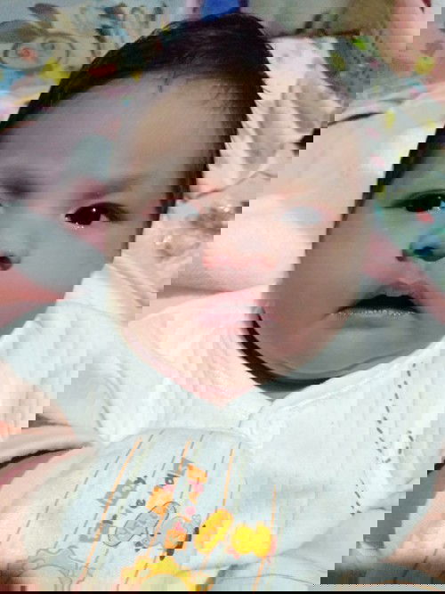 ตอนนี้หนูได้ 19 วันแล้วนะ แล้วหนูก็ตัวใหญ่มาก 4 โล 4แล้วจ้า