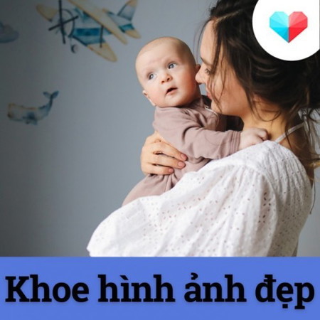 Khoe hình ảnh đẹp của mom và bé