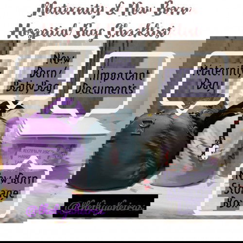 SHARING OUR MATERNITY & NEW BORN HOSPITAL BAG CHECKLIST (🤰👶🏨 👜 ☑️)