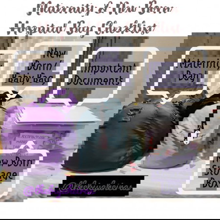 SHARING OUR MATERNITY & NEW BORN HOSPITAL BAG CHECKLIST (🤰👶🏨 👜 ☑️)