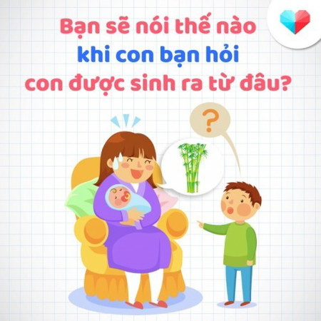 Bạn sẽ nói con bạn thế nào khi bé hỏi bé được sinh ra từ đâu?