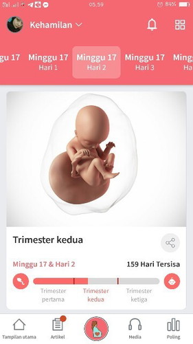 Belum ngerasain gerakan bayi
