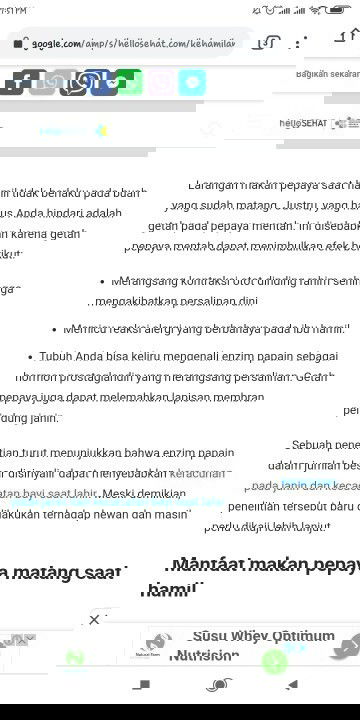 hamil 7 bulan makan pepaya muda