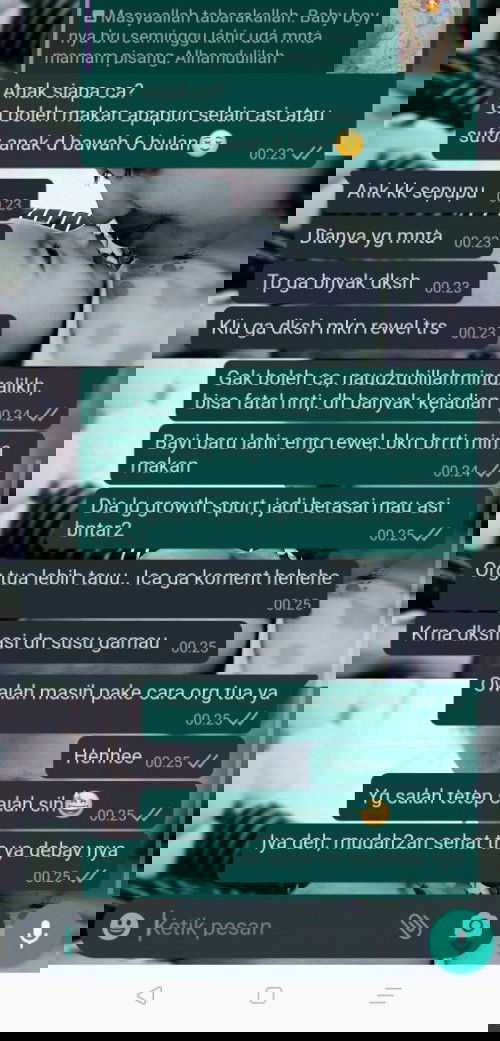 MPasi dibawah 6 bulan