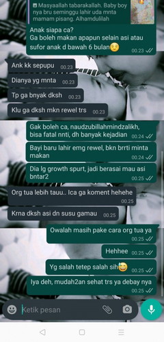 MPasi dibawah 6 bulan