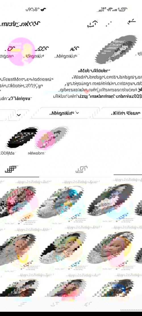 Grub WA Kelahiran Okt 2019