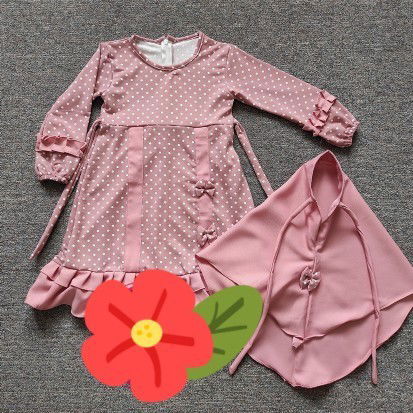 Set gamis anak 2-3 tahun