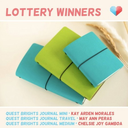 WINNER Announcement: Quest Bright Lights Journal Lottery