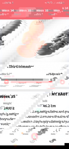 35 weeks exctly