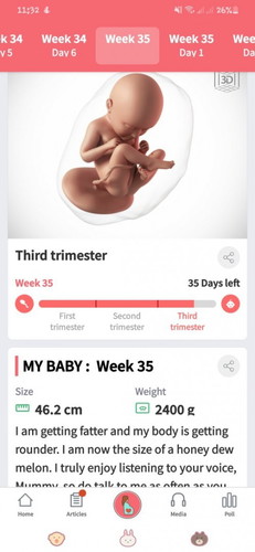 35 weeks exctly