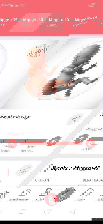 Belum merasakan kontraksi