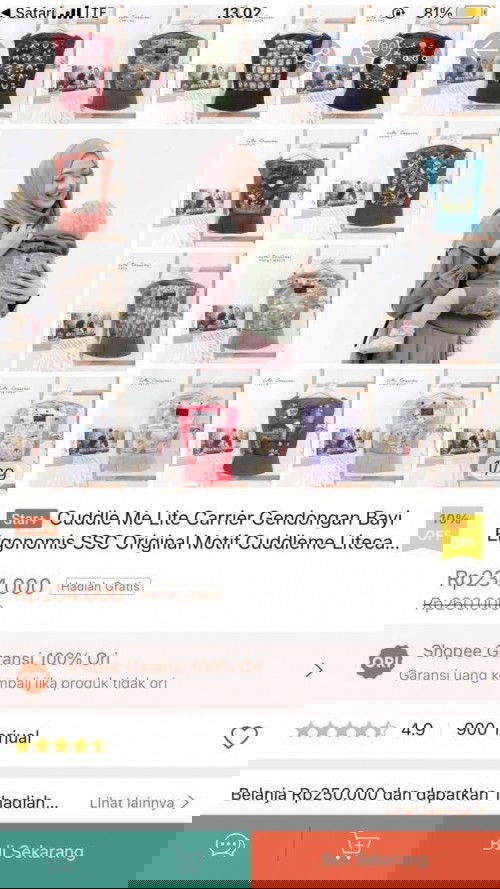 Rekomendasi dong bun gendongan yg bagus dan aman untuk  bayi 4 bulan