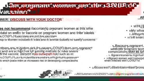 COVID Vaccine, pwede ba sa buntis at nagpapadede?