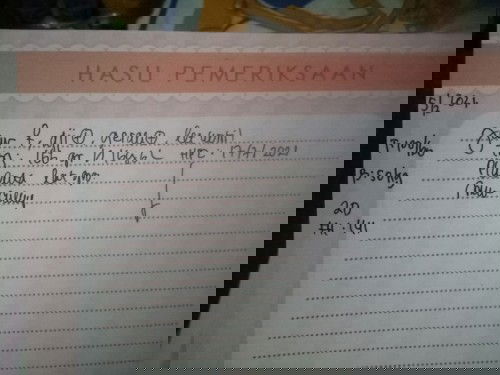 Selamat pagi bunda, maaf mau tanya?  Kemarin waktu tgl 5 feb 21 saya usg..  Usia kandungan sy 17w 5h