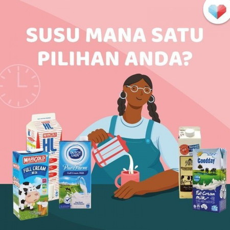 Siapa sini suka minum susu?