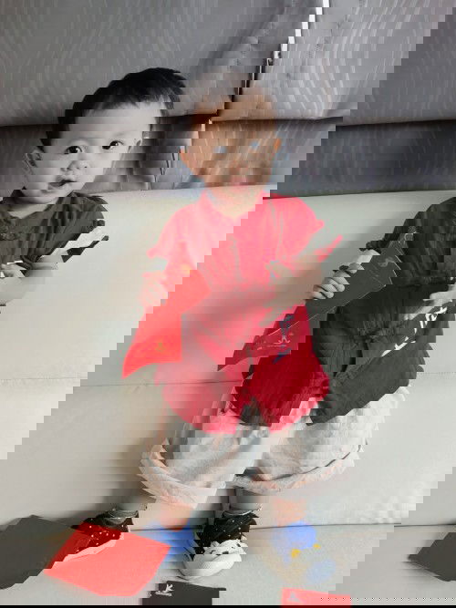 ขอดูชุดแดงตี๋น้อย หมวยน้อย หน่อยจ้า จะน่ารักกันขนาดไหนน้าา #ตรุษจีนปี2564