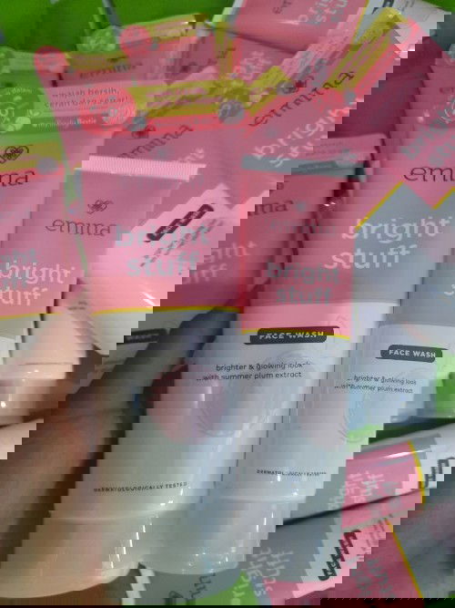 Emina bright stuff face wash 100 ml n 50 ml