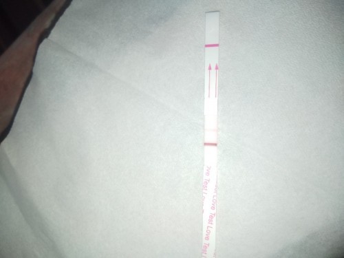 Testpack satu garis masi samar