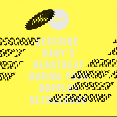 Hearing baby for the first time...