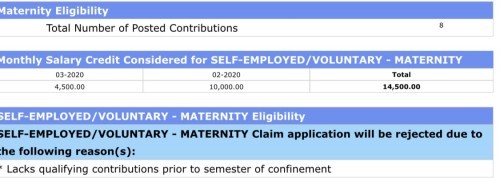 SSS MATERNITY BENEFIT