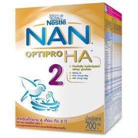 นม Nan HA 2 ขายต่อค่ะซื้อมาแล้วลูกไม่ยอมกิน กล่องล่ะ500ส่งฟรีสนใจติดต่อได้หมดอายุปีหน้า