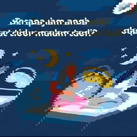 Malam tadi dapat tidur ke?