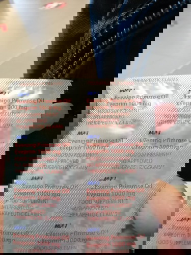 Evening Primrose Oil for 38weeks and 2 days