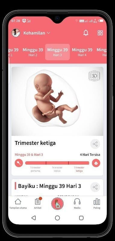 Hpl february tp belom ada tanda2 kontraksi..