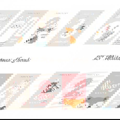 Milestone baby cards, kartu selfie bayi, bisns rumahan