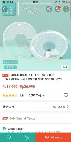 Ada yg pakai breast shell?