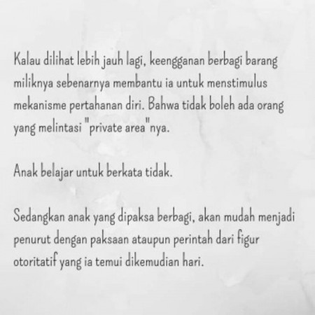 Tentang FASE EGOSENTRIS (0-7 tahun)