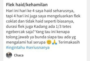 Haid/kehamilan