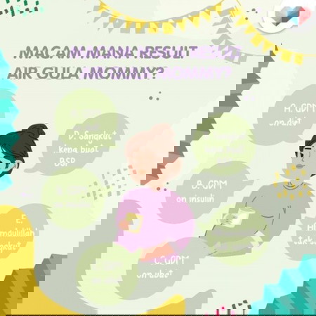 Mommy dah minum air gula?